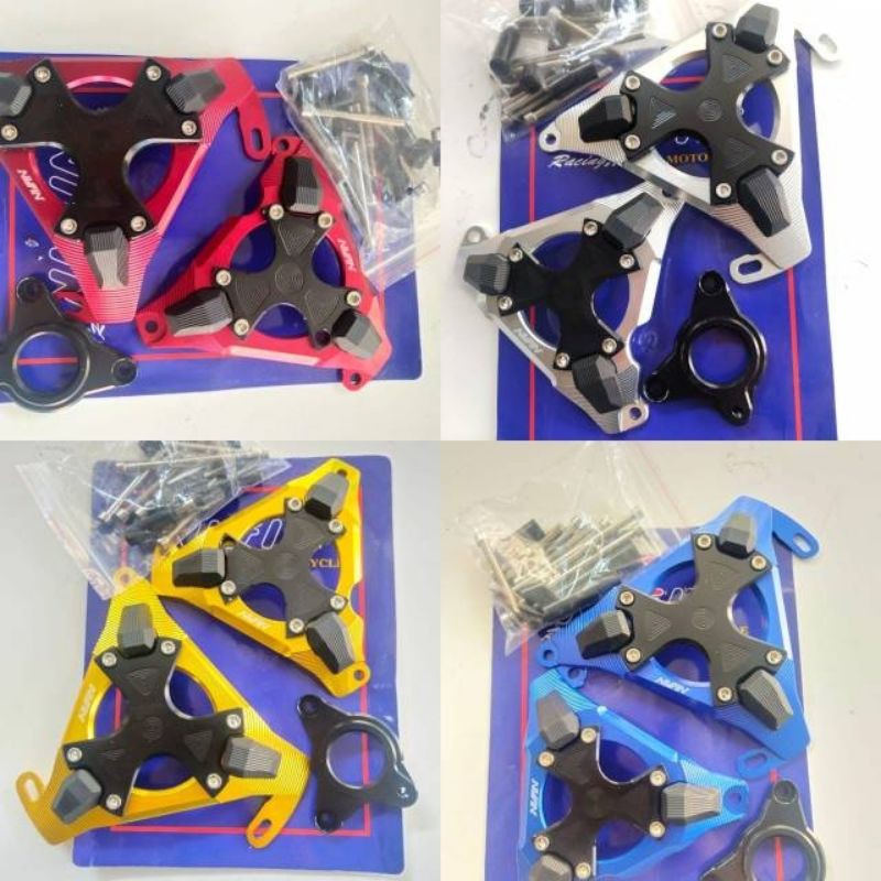 cover blok mesin vixion r15 mxking xabre tutup blom mesin r15 vixion bahan full CNC-rm