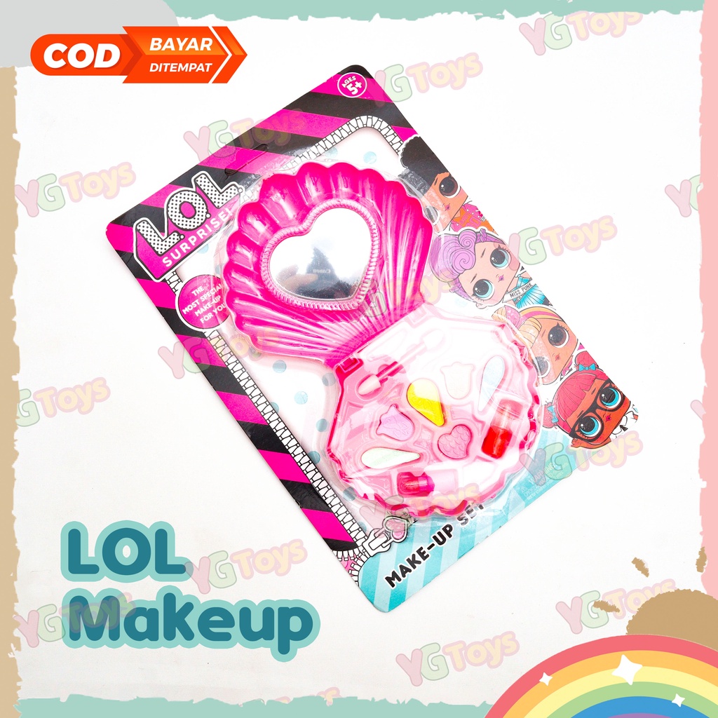 YGtoys Mainan Make Up Anak Perempuan Set Makeup Kerang Shell Karakter Princess