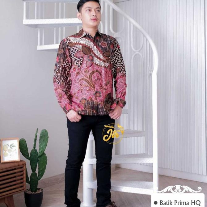 BATIK COUPLE SETELAN WANITA KEBAYA BROKAT BAJU COUPLE PASANGAN - KEMEJA