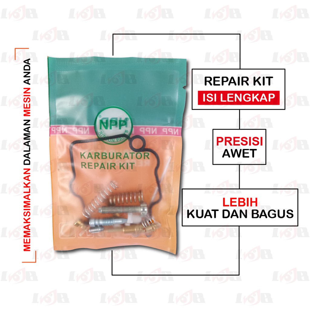 NPP RepairKit Karburator Spin 125 Parkit Carbu set Carburator Daleman Karbu assy