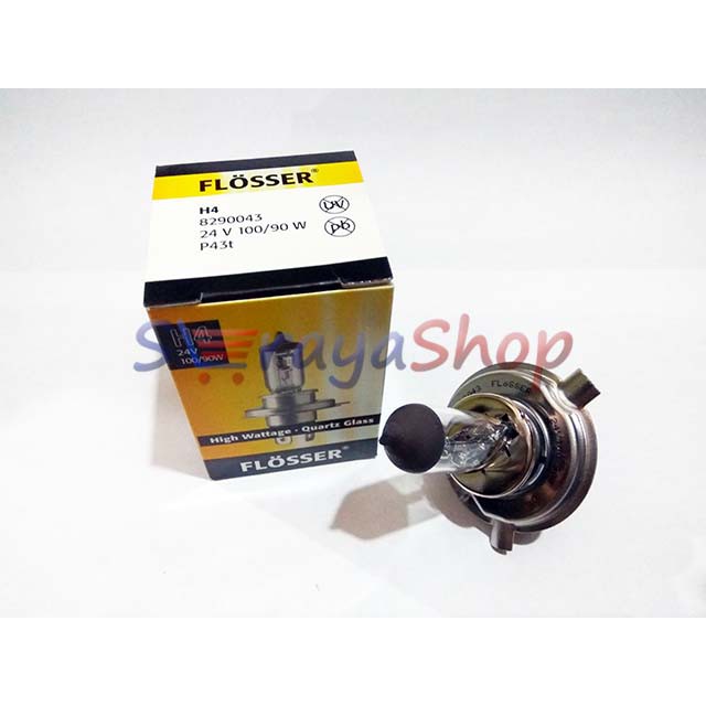 Lampu Halogen H4 24V 100/90W Halogen Flosser