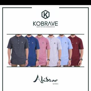 Baju Muslim Koko Bahan Kaos  Kurta Atasan Pria  Jumbo  size  