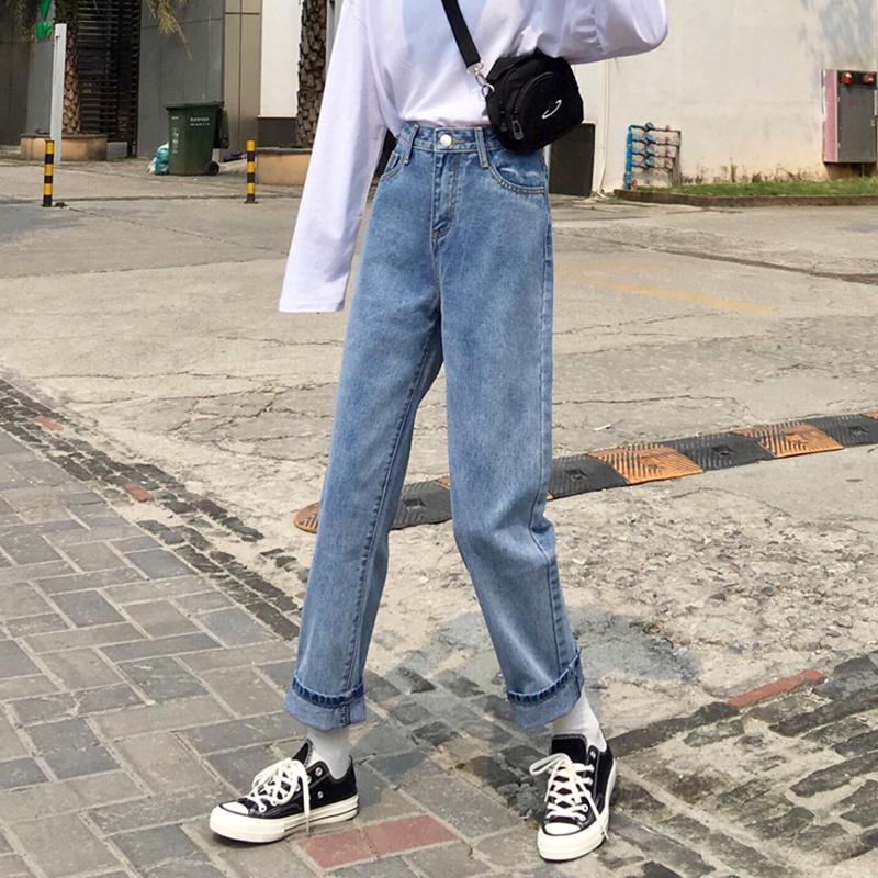  Boyfriend  Jeans  Polos Celana  Panjang Casual Model  Longgar 