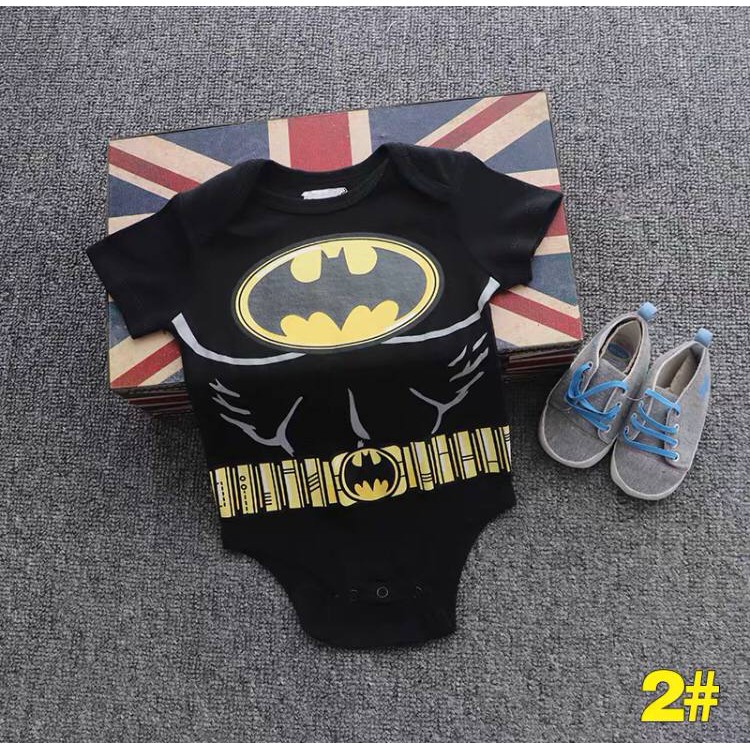 BAJU BAYI JUMPER ROMPER NEWBORN BATMAN SUPERHEROES AVENGERS IMPOR