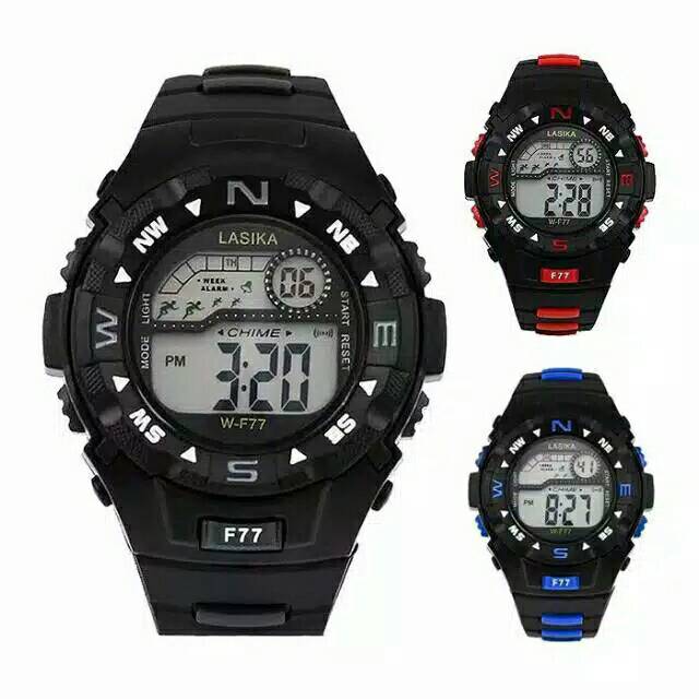 JAM TANGAN PRIA LASIKA WF 77 STRAP RUBBER