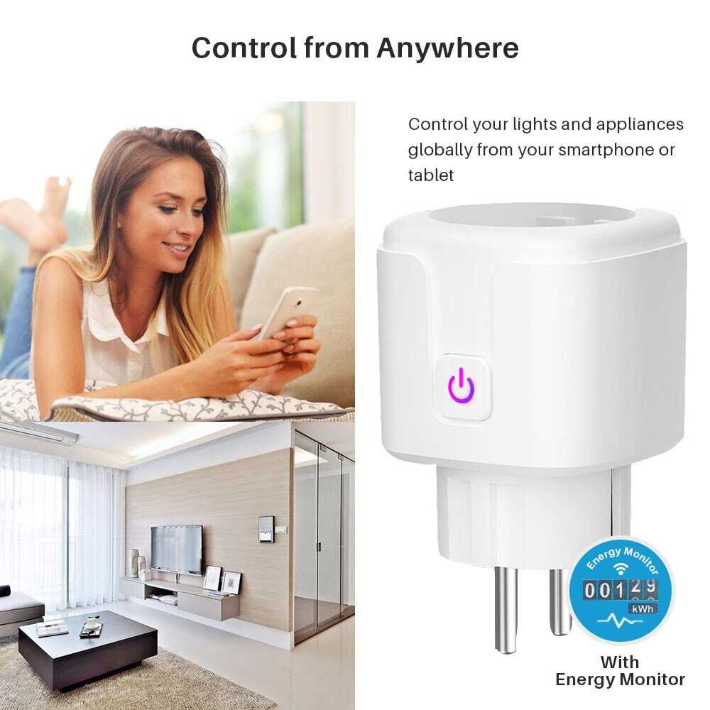 TD - SKT ONLIVING Stop Kontak Smart WiFi EU Plug 16A Monitoring Function - S21