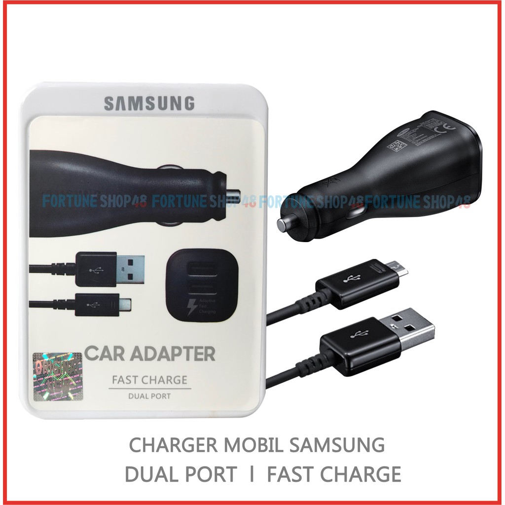 Charger Mobil Samsung Dual Port Fast Charger