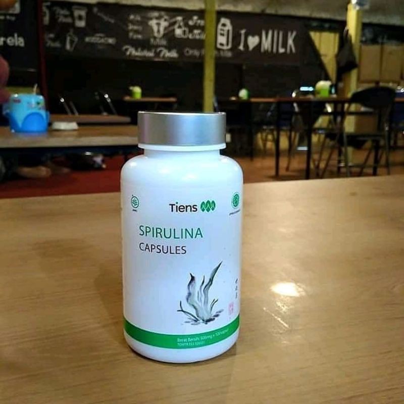 Spirulina Tiens| Spirulina Capsule Tiens| Masker Spirulina alami |