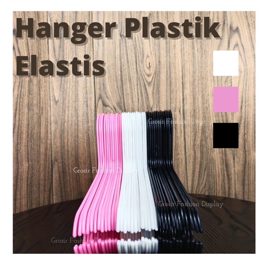 Gantungan Baju Plastik Hanger  Laundry / Hanger 17 Inch Dewas Hanger Plastik(BH)