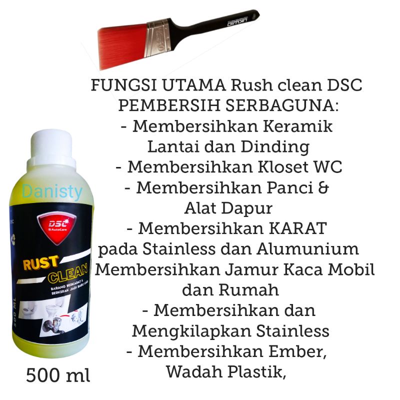 Pembersih karat dan kerak kamar mandi Rust clean /toilet/porselin/sower/kloset/badtaf/wastafel/kerak karat