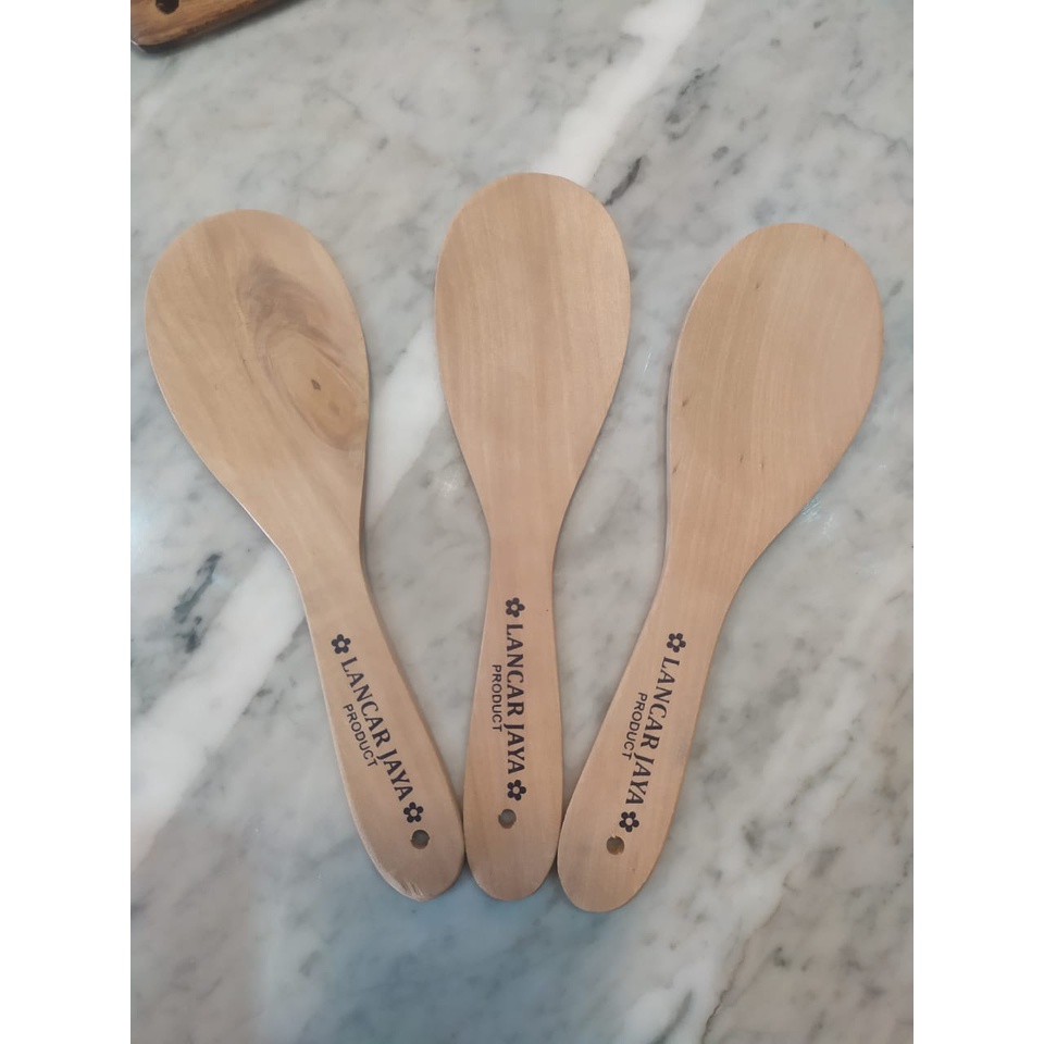 CENTONG NASI AJAIB BAHAN KAYU ANTI LENGKAT 23cm x 7cm