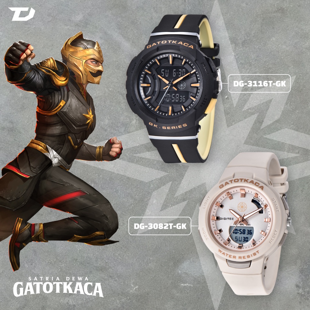 Jam Tangan DIGITEC X GATOTKACA GK-3116T LIMITED EDITION ORIGINAL 100%