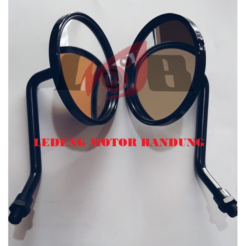 Spion Model Vespa Tiang Pendek untuk Motor Honda Yamaha Suzuki Kawasaki