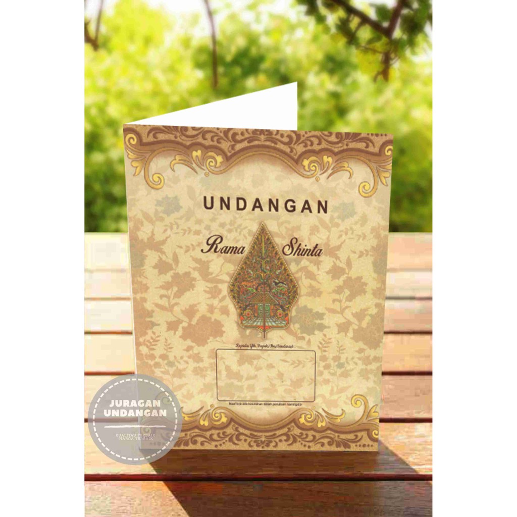 Undangan Pernikahan/Cetak Undangan Murah/Undangan Mewah Erba w-1802