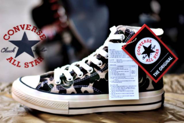 [Grade Original Vietnam] Sepatu Converse All Star Comme Des Garcons Play Low High-Black White (CDG)