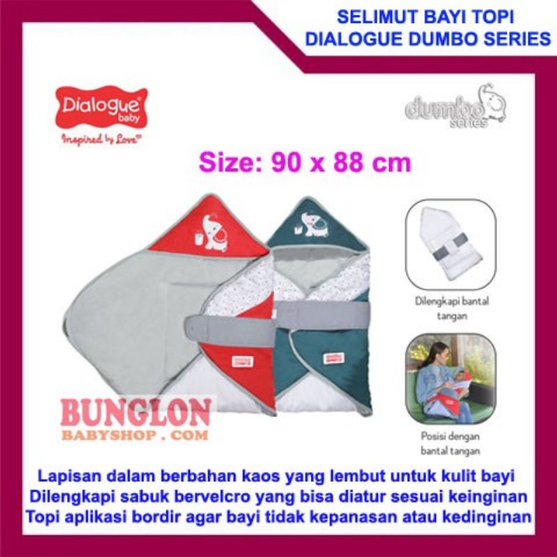 baby blanket dumbo series_selimut dialogue bayi