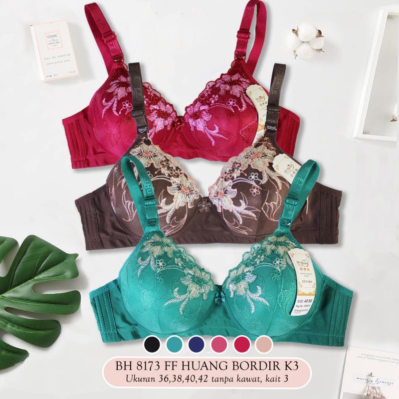 Bra Busa Bordir Dan Polos Kait 3 Merek FF Huang