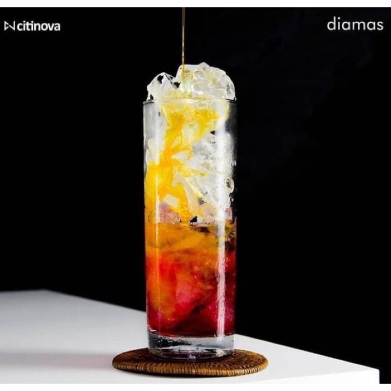 gelas kaca/ gelas bamboo/ gelas panjang