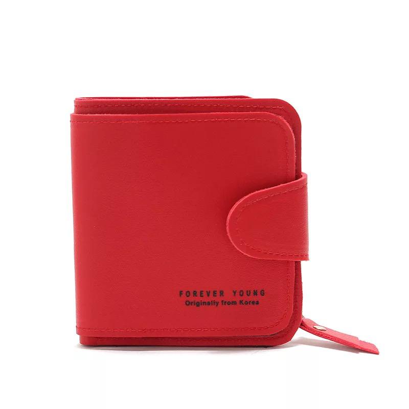 (COD) Women's Wallet Import Dompet Lipat Wanita MALL SHOPPING-#7 MERAH
