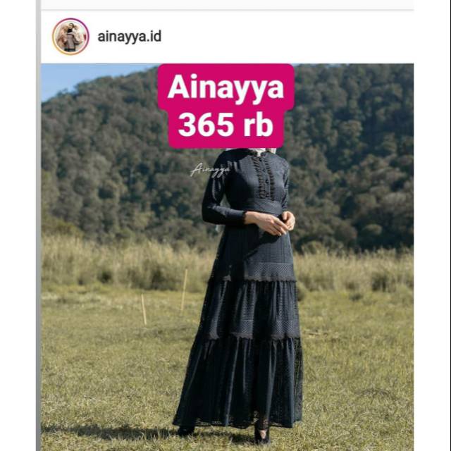 Preloved Gamis Dress Lace Brukat Ainayya Ainayya.id