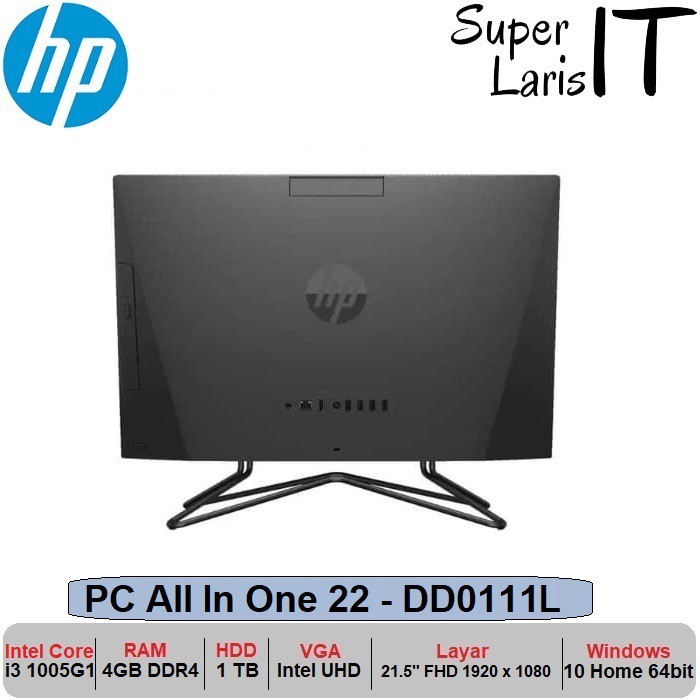 Hp All In One Pc 22 Dd0111l I3 1005g1 4gb 1tb 21 5 Key Mouse No Os Shopee Indonesia