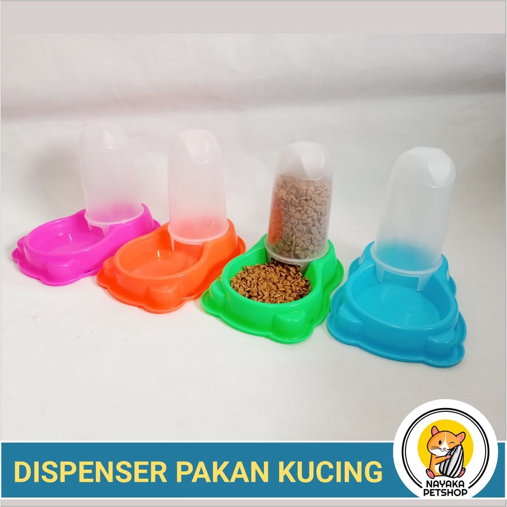 Dispenser Pakan Kucing Anti Semut Otomatis Pet Bowl Feeder Makanan Hewan