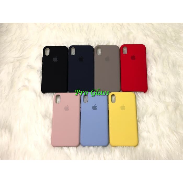 C201 Iphone XS MAX Original Apple Silicon Leather Case Silicone
