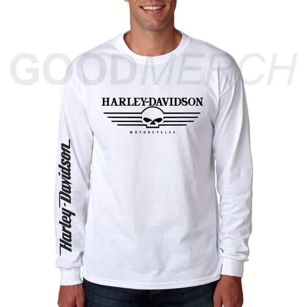 t-shirt kaos long sleeve harley davidson