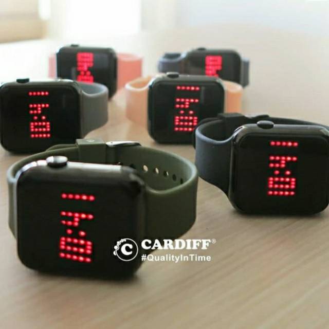 Terlaris Jam Tangan Cardiff LED 5002 WATERPROOF