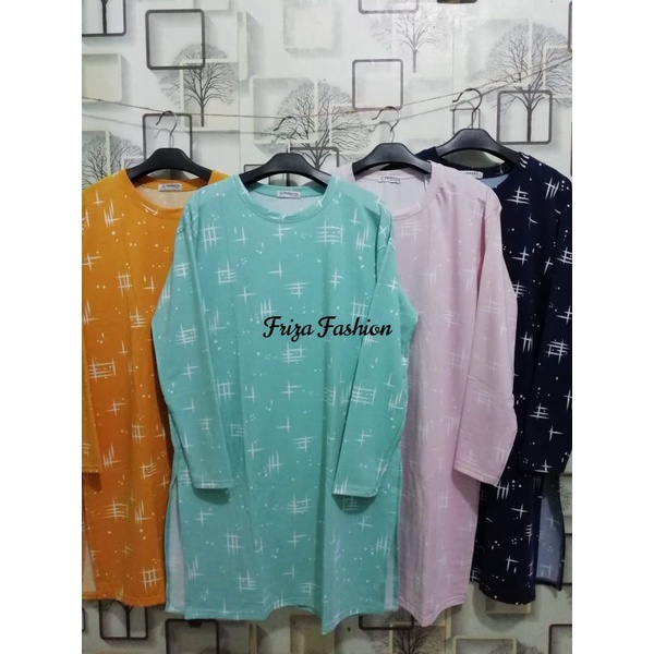 KAOS TUNIK BABYTERRY MOTIF REAL PICTURE