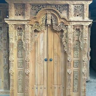 Pintu Kusen Gebyok Jati Ukir Cantik Asli Jepara Ukuran 2 Pintu Kusen Gebyok Jati Ukir Cantik Asli Jepara Ukuran 2