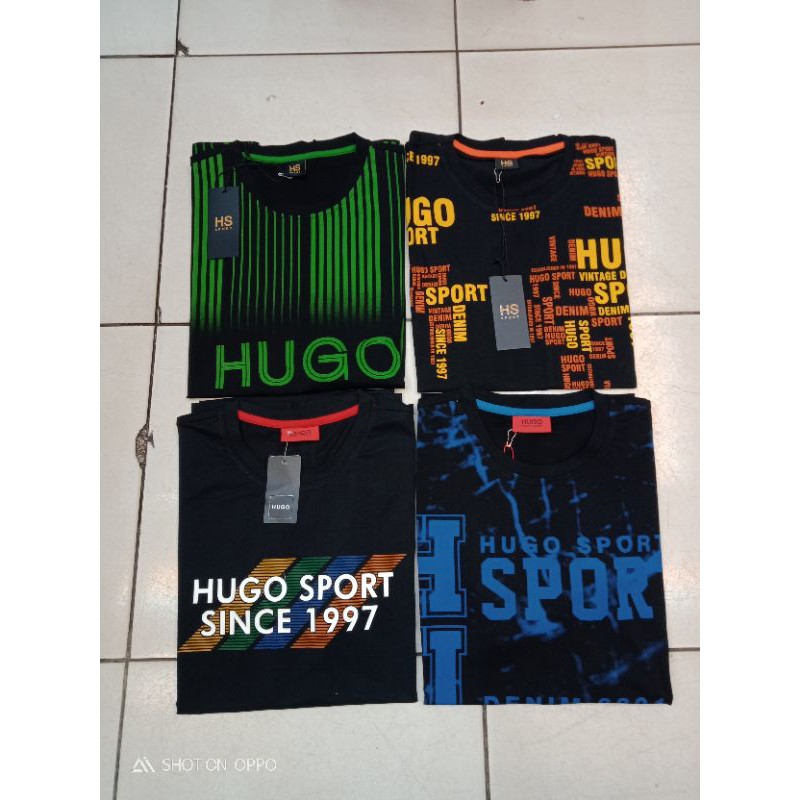 Kaos Oblong HUGO ORIGINAL / Kaos Hugo / Kaos Pria Hugo Sport / Hugo Ori