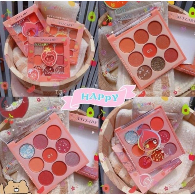 PROMO!!!EYESHADOW LOVE GLITTER PEACH ANYLADY NO.790