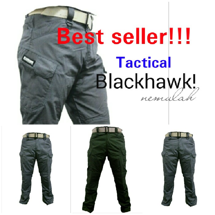 celana tactical blackhawk - Hitam, 28