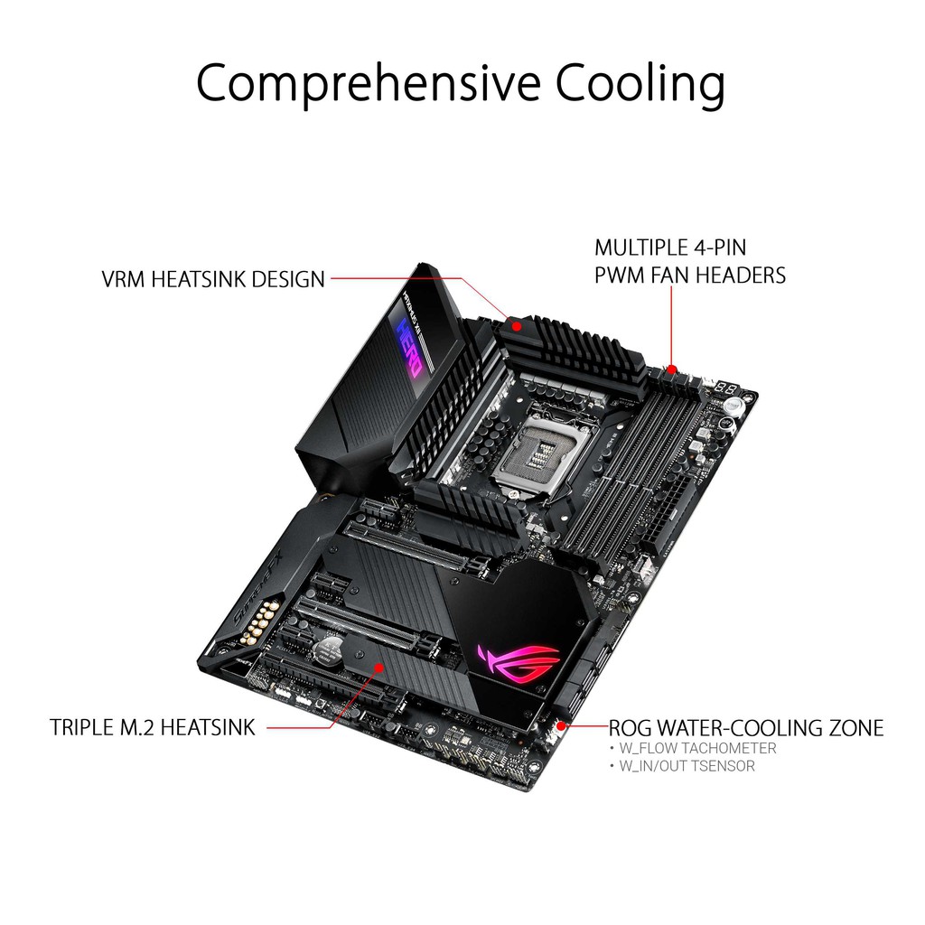 ASUS ROG MAXIMUS XII HERO WIFI Z490 LGA1200 ATX MOTHERBOARD INTEL