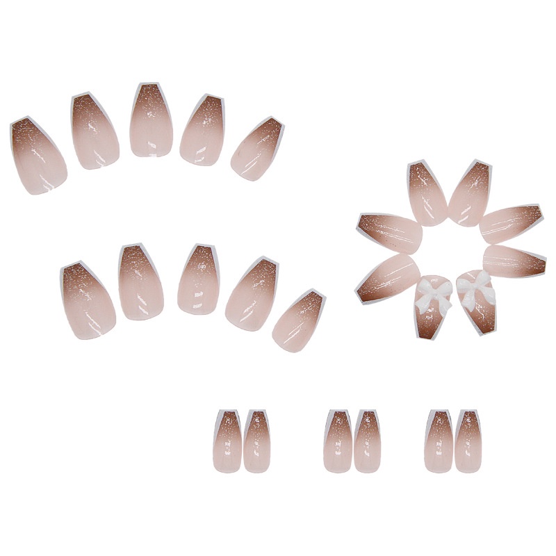 24pcs / Kotak Kuku Palsu Full Cover Untuk Dekorasi Nail Art Z238