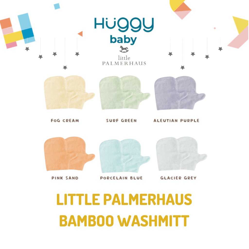 Little Palmerhaus BAMBOO WASHMITT Handuk Washlap Bayi isi 2