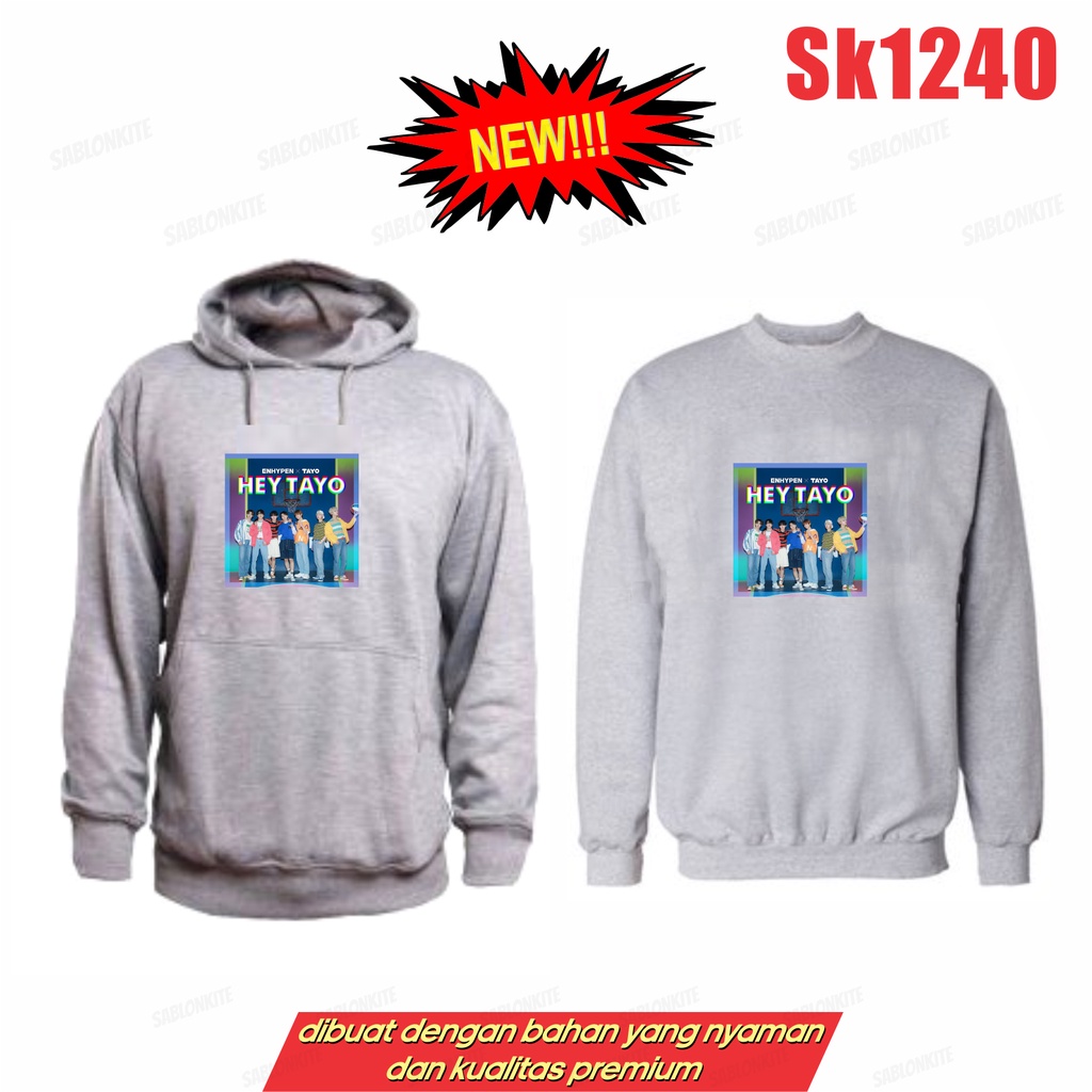 MURAH!!! HOODIE SWEATER HEY TAYO SK1240 UNISEX KPOP