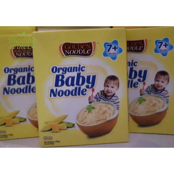 

Organic Baby Noodle Corn Mie Misua Bayi Jagung 200 gr - Golden Noodle BIG SALE