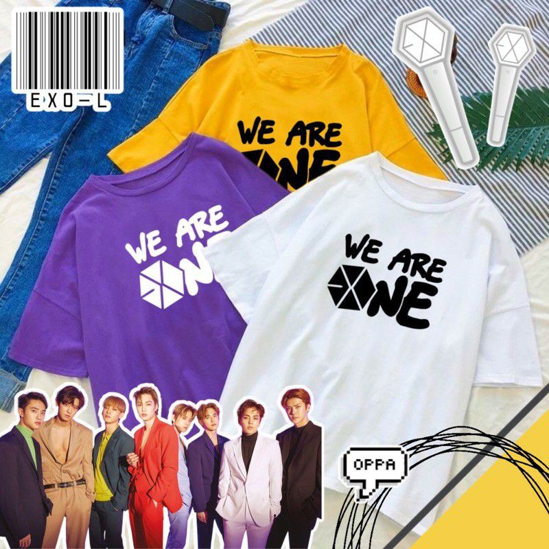 Baju T shirt EXO we are one Besar