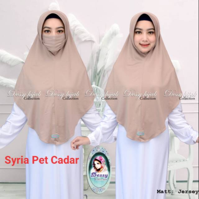 Hijab instan pinguin cadar/Jersy instan cadar