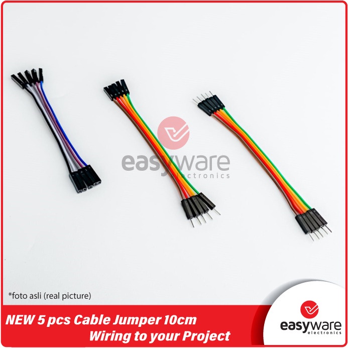 Kabel Jumper Arduino Male Female 10cm isi 5pcs Dupont Cable 10cm