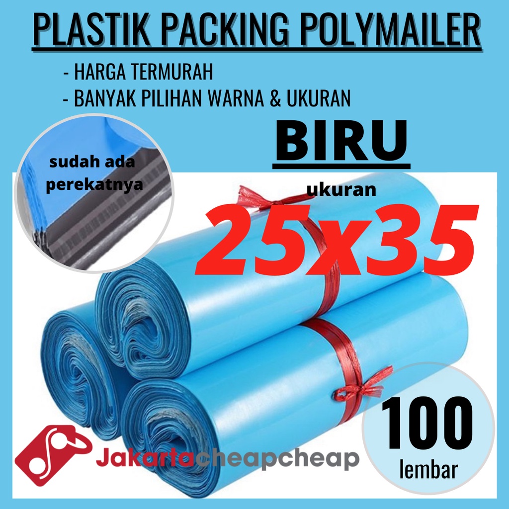 Plastik Packing Polymailer 25x35 Putih Amplop Packing Online Termurah