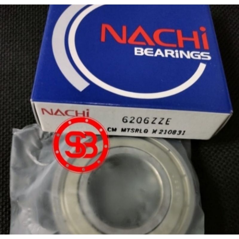 Bearing 6206 ZZ NACHI JAPAN ORIGINAL