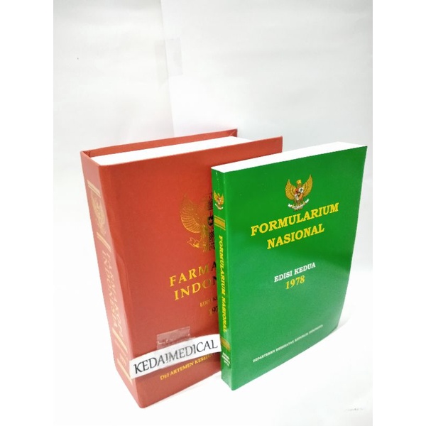 PAKET 2 BUKU FARMAKOPE EDISI 3 (FI 3) DAN FORMULARIUM NASIONAL (FORNAS)