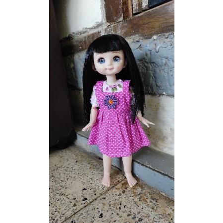 Mainan Anak Perempuan Setelan Baju Overall Boneka Barbie Doll Bjd 1/6 30cm