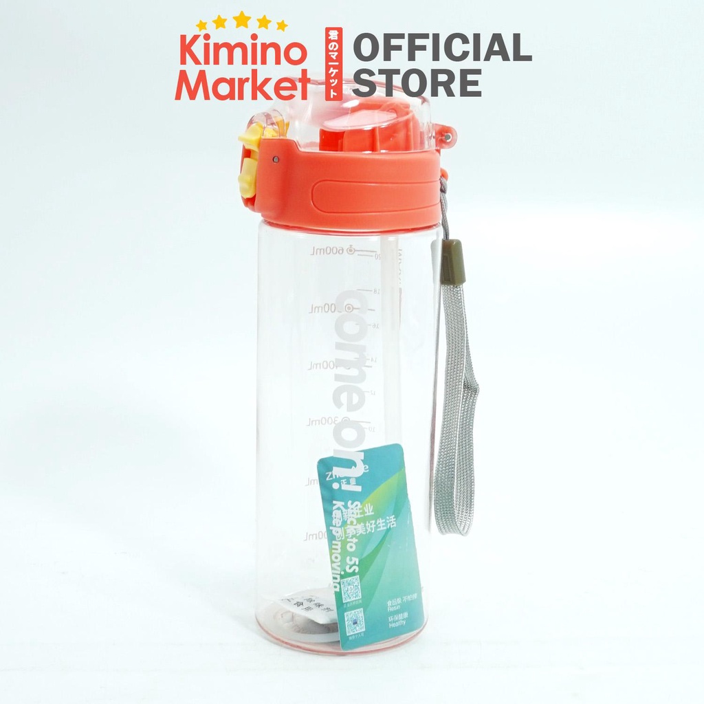 Botol Minum dengan Sedotan BPA Free Keep Going dengan Sedotan Anti Tumpah