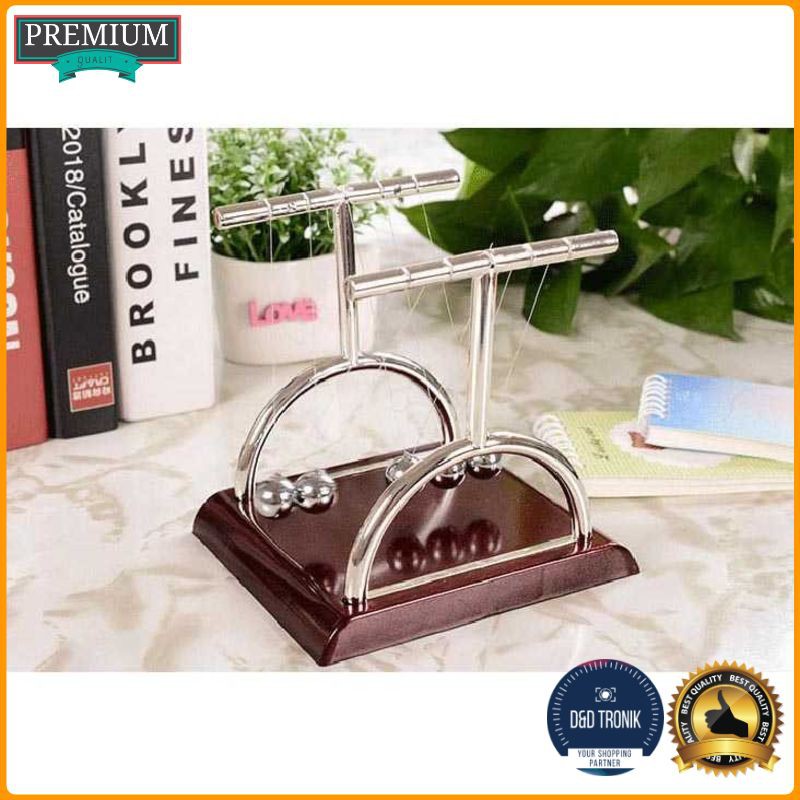 Balance Ball Pajangan Meja Pendulum Newton Model T / Pajangan Meja / Pajangan Unik / Hiasan Meja