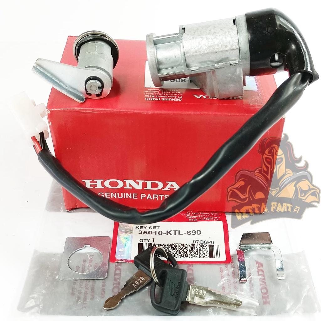 KUNCI KONTAK SET PLUS JOK HONDA KTL SUPRA FIT NEW KUALITAS ASLI ORIGINAL HONDA PRESISI TINGGAL PASANG BERFUNGSI DENGAN BAIK AWET DAN DIJAMIN MANTAP STOP KONTAK SUPRA FIT NEW