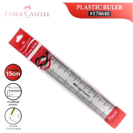 

Penggaris Fabercastell Ukuran 15 cm – Mistar / Ruler 15 cm #170640 Satuan - SHAGB